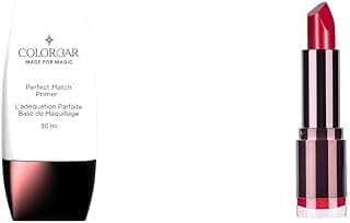 Colorbar New Perfect Match Primer, 30ml And Colorbar Velvet Matte Lipstick, Hot Hot Hot, 4.2g