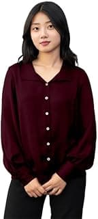 Zink London Women's Solid Cranberry Regular Shirt
