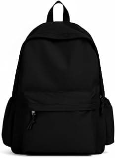 Half Moon WBAG-118 Anti-Theft Laptop College Bag | 2 compartments, bottle holder, organizer, school bag for boys and girls, college bag for women and men, office bag, travel bag man (Dark Black)
