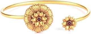 Shaya by Caratlane | 925 Silver| Venturianum Bloom Bracelet in Antique Gold Plated | Gifts for Womens & Girls