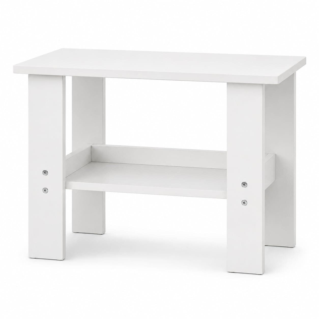 FURLAY Space Saver Compact Study Table for Students | Engineered Wood Table for Bedroom, PG, Kids Room & Home Office | Small Computer Desk/Laptop Table | Easy Assembly (White, 70 x 40 CM)