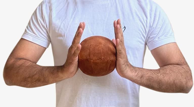 Exercise Ball (Polyurethane Foam Ball) for Yoga Pilates, Mini Workouts, Aerobics, Gym Workouts, Fitness, Physiotherapy Physio Massage (Brown 15cm of Diameter) Pack of 1