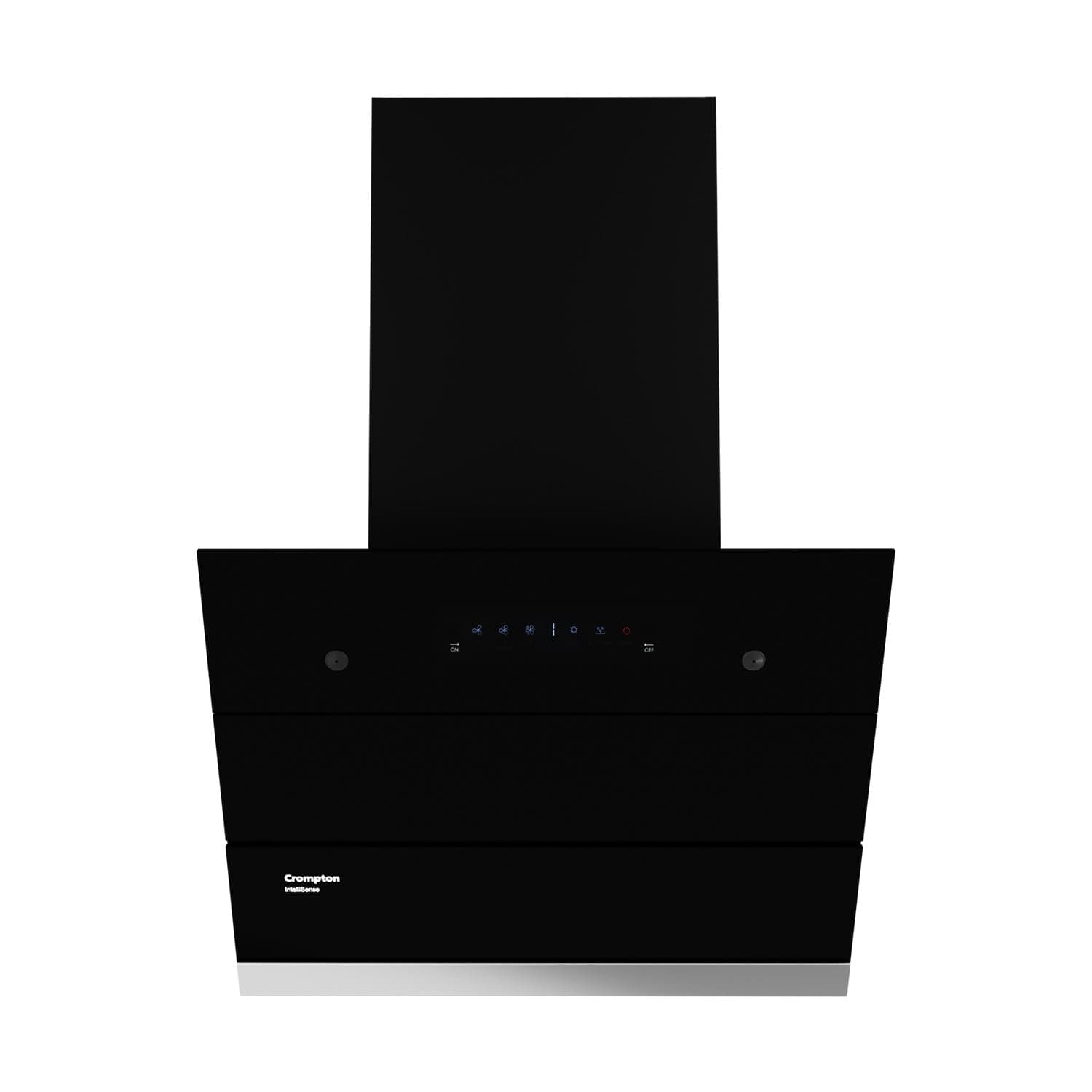 Crompton Intelli Sense 60cm 1352m3/hr Slant Kitchen Chimney| Filterless Intelligent Autoclean| Built In Oil Collector| 5 Yrs Motor & 1 Yr Overall Warranty (CHD-ISI60FLE-IND)
