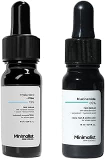 Minimalist Oil Control & Hydration Balance Skincare Bundle | Niacinamide Serum + Hyaluronic Acid Serum | For Oily, Dehydrated & Acne-Prone Skin | Lightweight Daily Routine