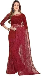 Vragi Net Saree for Women saree net Russell Black_P
