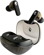 Skullcandy Smokin Buds XT Wireless in Ear Earbuds – ENC Clear Calls, Music/Movie/Podcast EQ Modes, 20Hr Battery, Rapid Charge, Touch Controls, Solo Bud Use (Midnight Smoke Black)