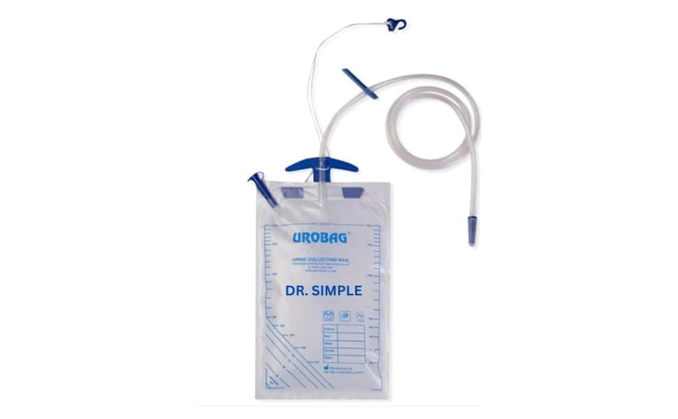 DR. SIMPLE Disposable Urine Collection Bags - Super Absorbent with Ziplock, Portable Urinal for Travel, Camping & Emergencies (Pack of 5, Multicolor)