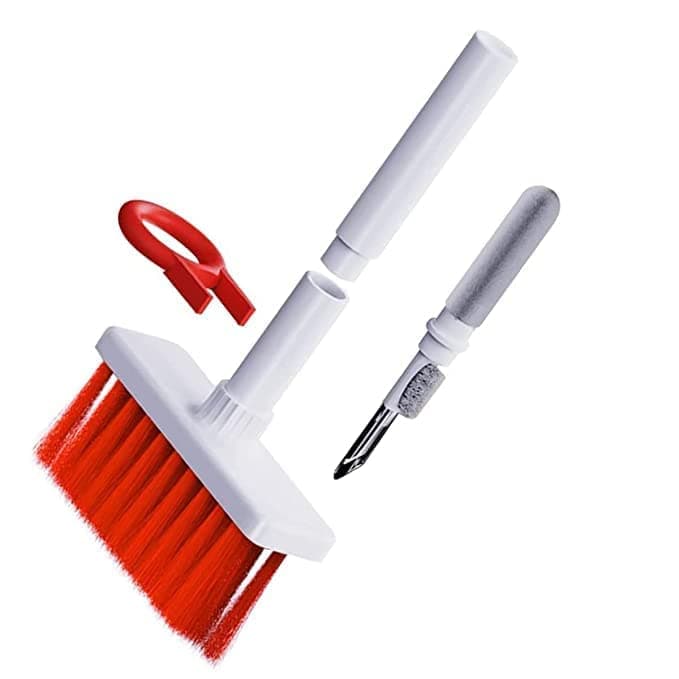 ARDAKI 5 in 1 Keyboard and Earphone Cleaning Kit - Soft Brush Pen for AirPods, Phone, Camera, Laptop - Metal, Multicolor
