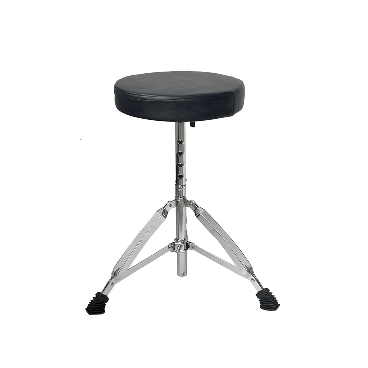 Softline Pro SP36-C Premium Heavy Duty Drum Throne Chrome 2.1 Kg Height Adjustable Drum Stool with Padded Seat