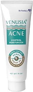 Dr. Reddy's Venusia Acne Control Moisturizer | Pore Minimising & Hydrating | For Oily Skin | Lightens Scars, Reduces Visibility of Pores | Non-comedogenic | 75gm
