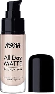 Nykaa Full Coverage All Day Matte Long Wear Liquid Foundation For Normal To Combination Skin - Ivory 01 (30ml)