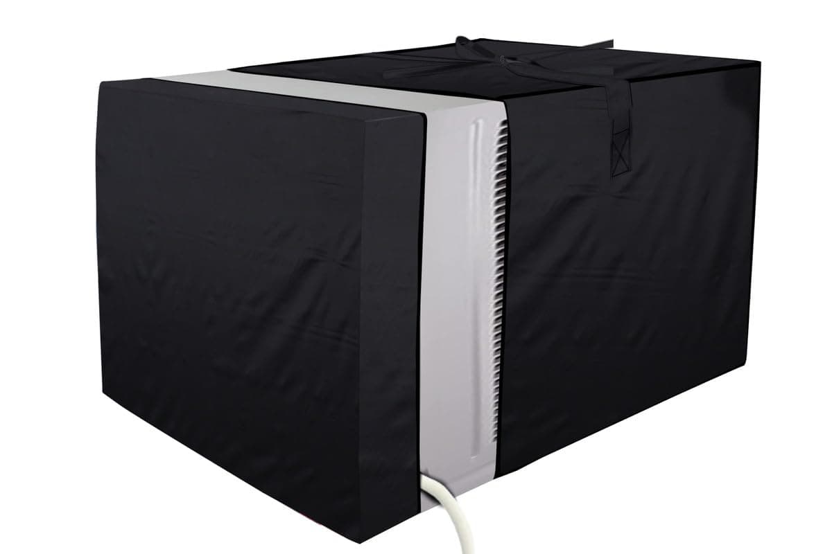 Stylista Elastic fit Waterproof Window ac Cover Compatible for O-General 1.8 Ton AXGB22CHAA-B Dustproof Cover for Inner and Outer Section, Black