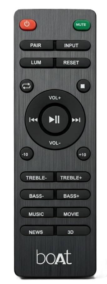 K2 Remote Compatible with Boat Aavante Soundbar & Home Theatre – Works with 1150, 1160, 1200, 1250, 1280, 3100D, 3150D Models | Match Exactly with Old Remote Before Purchase