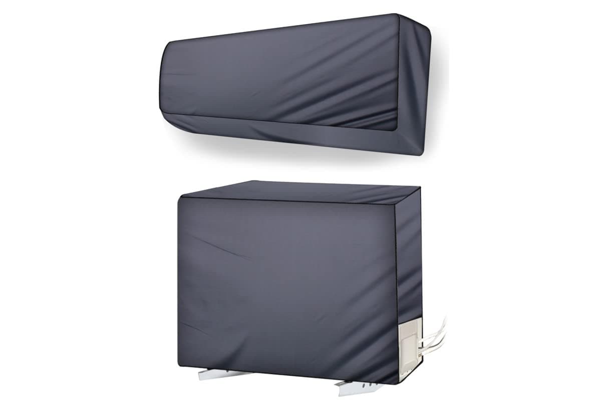 Stylista split ac cover set of indoor and outdoor unit Compatible for 1.5 Ton LG PS-Q19ENYE1 Grey