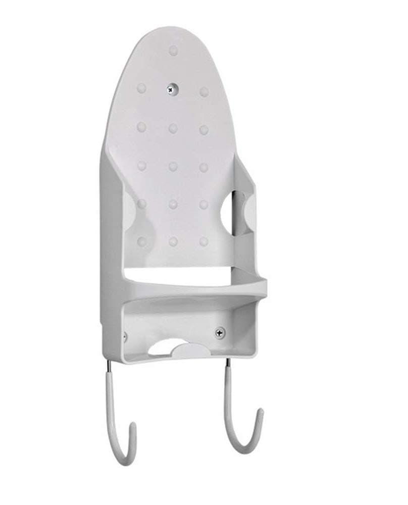 DOLPHY Heat Resistant Wall Mounted Iron Board Holder with Steel Hooks