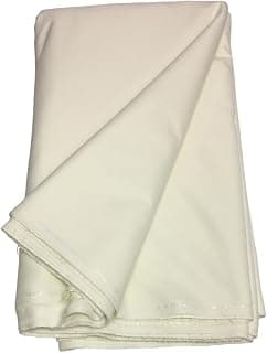 BKRKJ BKRKJ Men's Cotton Unstitched Plain Kurta Pyjama Fabric- 5 m (Ethnic,Pathani Suit,Shirt,Khadi,Summer wear,Formal,Casual,Cream,Off White,Free Size)