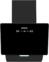 Faber 60cm 1200 m³/hr Vertical Wall Mounted Chimney|Filterless|Two Way Suction|AutoClean|8 Yr on Motor & 2 Yr Comprehensive Warranty by Faber|Touch&Gesture Control|Hood Mojito IN HC SC FL BK 60,Black