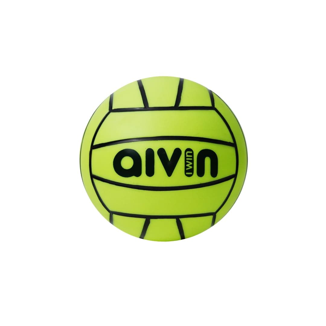 Aivin Home-Play Volleyball | Grooved Grip PVC Surface | All-Surface Play | Balanced Flight & Consistent Bounce | Indoor & Outdoor Use (Neon Lime, 1)