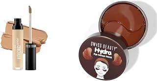 SWISS BEAUTY Matte Liquid Light Weight Concealer, Shade- Medium - Beige, 6g Hydra Eye Serum Patch, Eye Makeup (SB-333-3)