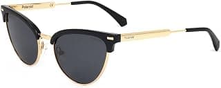 Polaroid Men's Sunglasses BLACK GOLD Casual PLD 4122/S CAT EYE