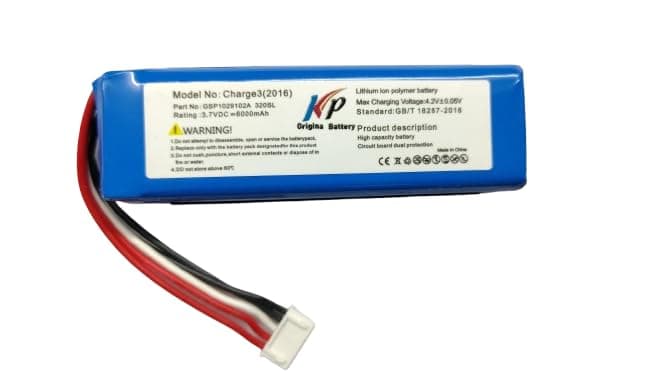 KP Original 6000mAh GSP1029102A Battery Replacement Compatible Charge 3/320SL 2016 Waterproof Bluetooth Speaker