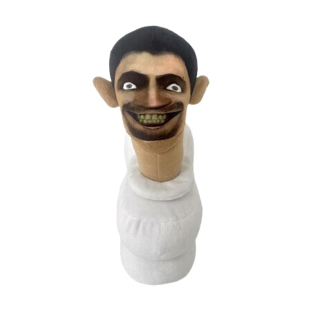 TechMax Solution Scary Toilet Smile Plush Toy Stuffed Plushie Doll Toys Collectible Gifts for Kids Fans Adults Birthday