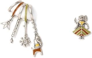 Shaya by Caratlane| 925 Silver| Ashwa o Naari Earrings in Oxidised | Gifts for Womens & Girls