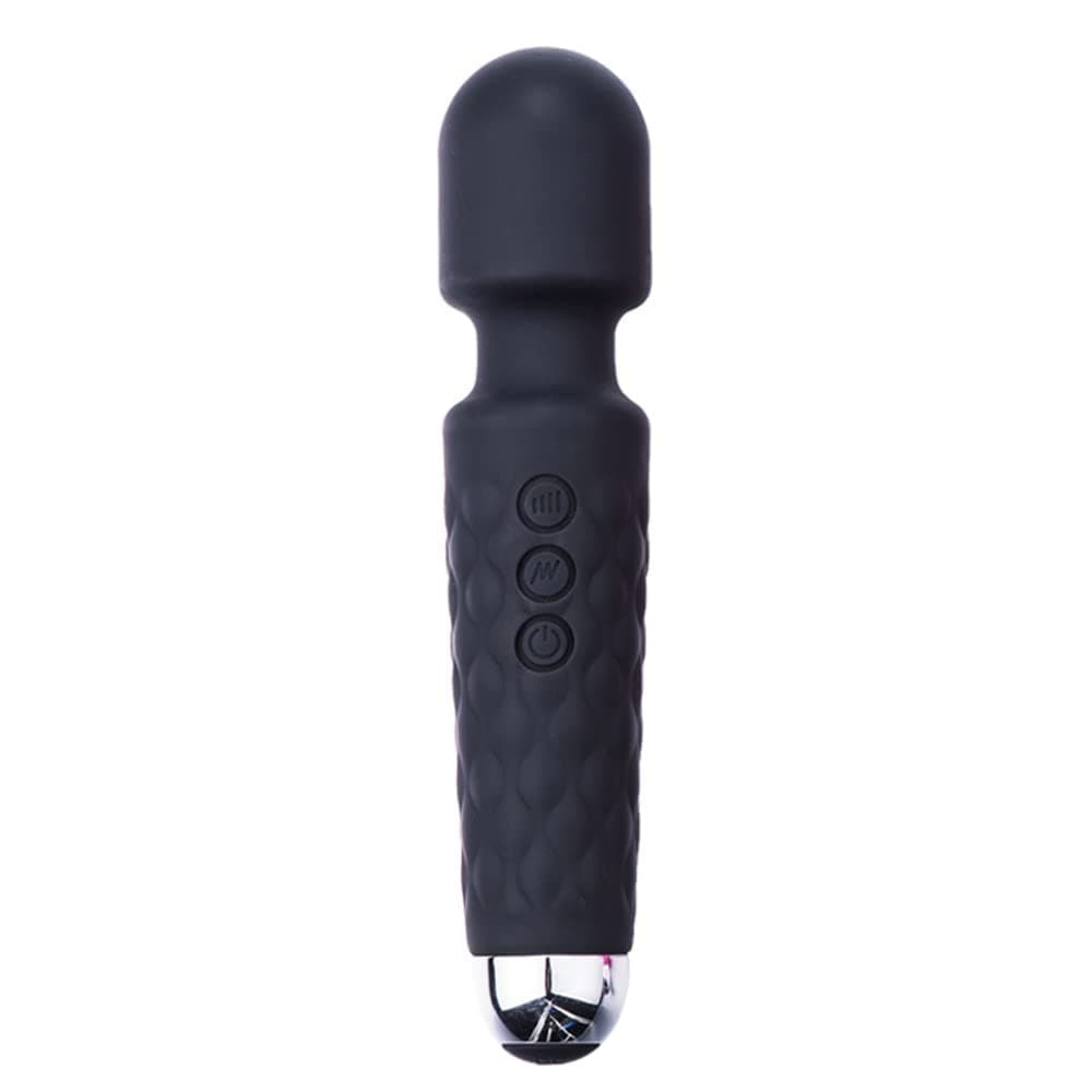 Black Olive's Cordless Full Body Massager for Women & Men, Rechargeable, for Pain Relief & Self Relaxation, Handheld Massager with Medical Grade Silicone, Fast Charging, 8 Speeds, 20 Modes (Multicolour)