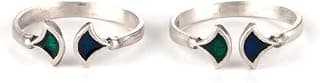 Shaya by Caratlane | 925 Silver|Oxidised Owning My Loud Laugh Toe Rings | Gifts for Womens & Girls