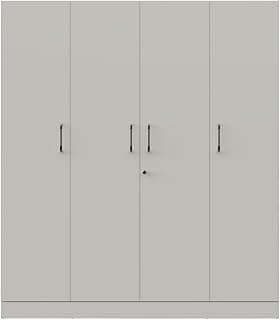 Wakefit Wardrobe for Bedroom | 1 Yr Warranty | Cupboard for Bedroom, Almirah, Wooden Wardrobe, Multi-Shelves with Mirror, Drawer & Hanger, Density:680–750 kg/m³, Free Installation (Gingham - FW)