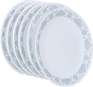 CORELLE Modena Glass Small Plate Pack of 6, 17CM, Multicolor