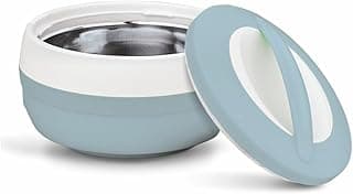 Asian Plastowares Cosmos Casserole 1500ml | Premium Insulated ISI-Certified Hotpot | Elegant Buffet Set | Kitchenware Gift with Box | Bluish Grey