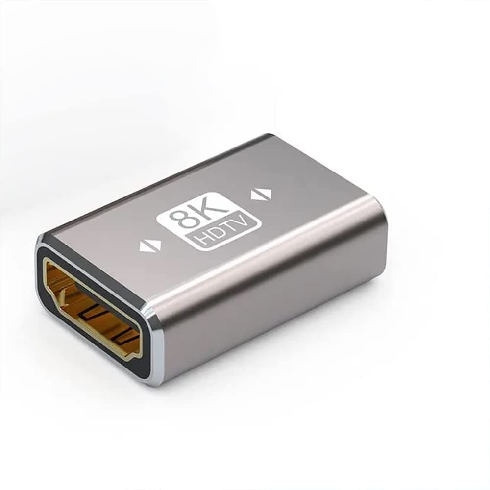 Etzin 8K HDMI Female to Female HDMI Coupler Extension Adapter Extender hdmi Coupler, Support 3D 4K 8K PC TV Projector (EPL-950CC)
