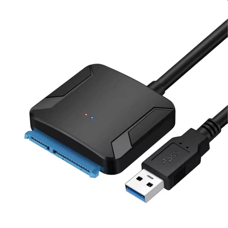 FORIDA USB 3.0 to SATA III Hard Drive Adapter Cable with Power, SATA to USB Converter for 2.5 & 3.5 Inch SSD HDD, 22-Pin (7+15) with 12V/2A DC Port, Plug & Play (Power Adapter Not Include)