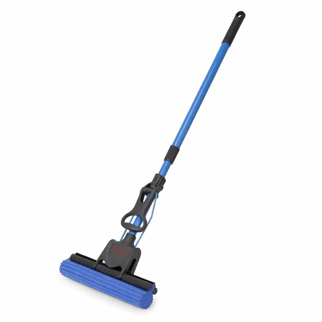 Sponge Floor Cleaner with Extendable Handle | Super Absorbent Roller for Wet & Dry Cleaning | Easy Squeeze Cleaning Tool for Home & Kitchen
