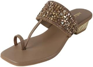 Metro Women's Embellished Toe Ring Sandals