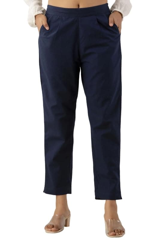 Oxinexx Regular Fit Cotton Woman Trousers Pants Kurti Pant Casual Daily Formal Office Use