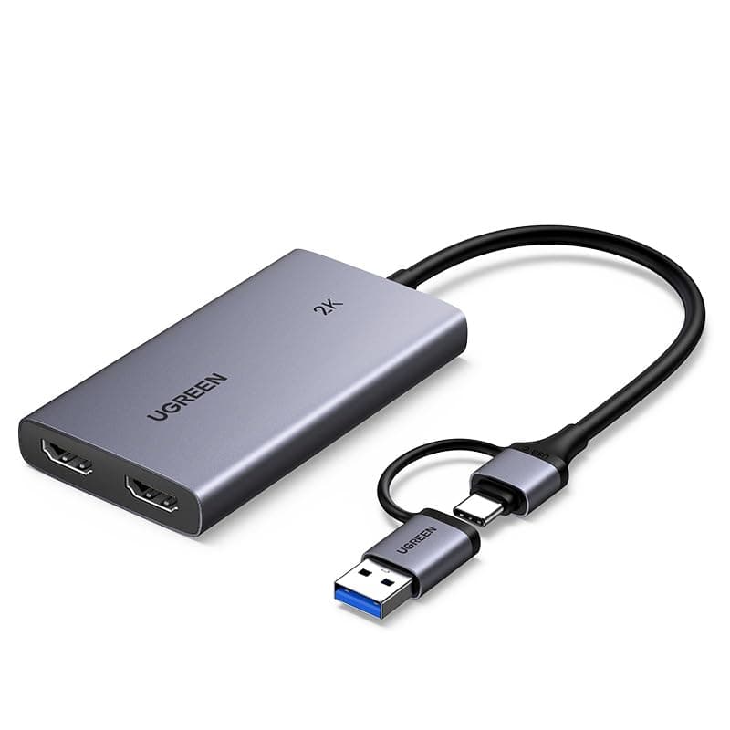 UGREEN 4K@30Hz Capture Card, Full HD 2K 30FPS, 1080P 60FPS, HDMI to USB 3.0 HDMI Loop Out Video Capture Card with Low Latency for Streaming Gaming, Compatible with Switch 2/PS5/Xbox/PC/Mac