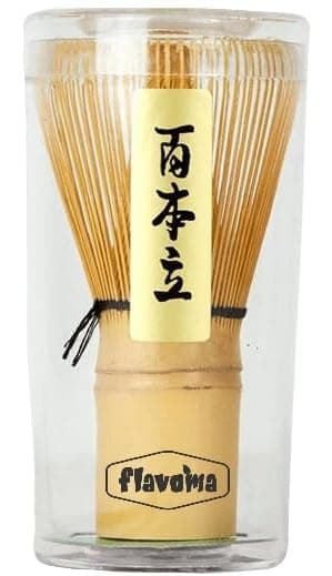 Flavoma Japanese Handmade Bamboo Matcha Whisk | Chasen | Brush - Traditional Bamboo Whisk for Brewing Matcha