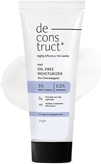 Deconstruct Oil-Free Moisturizer | Non Sticky, Lightweight, Non-Comedogenic & Fast-Absorbing | Tested for 72H Hydration | For Oily, Acne-Prone & Sensitive Skin |50g