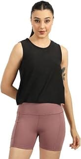 BlissClub Do It All Tank | Back Mesh Panel for Ventilation | Relaxed fit | High Neck | Side Slits | Anti Odor + Sweat Wicking