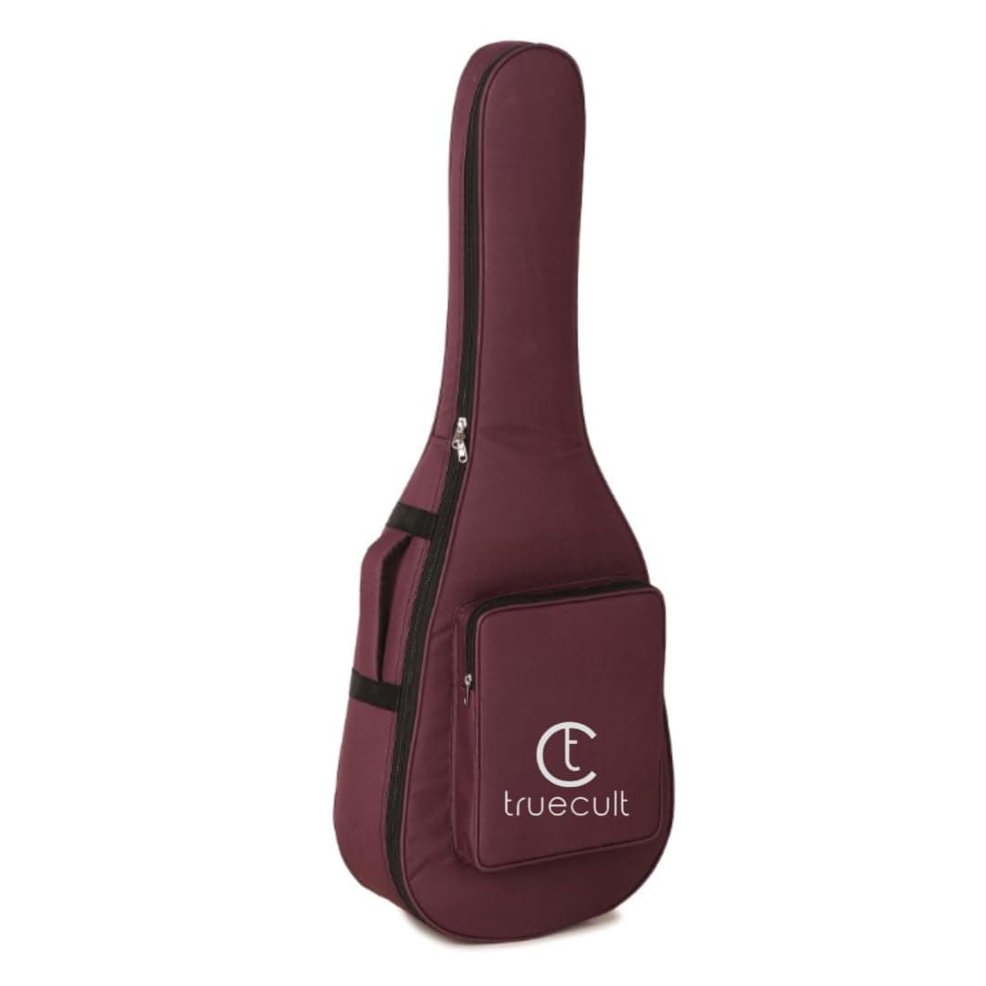 True Cult Acoustic Guitar Bag Compatible with All 38; 39; 40; 41; 42 Inches Guitar (Acoustic Guitar Bag, Wine Red)