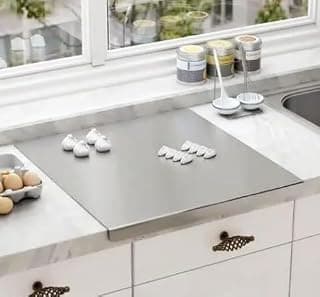 35x31 Stainless Steel Chopping Board | SS 304 | Steel Cutting Board for Kitchen-Countertop Platform,Easy to Clean, Hygenic,Heavy-Duty Surface for Meat,Vegetables
