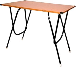 Engineered Wood Multipurpose Foldable Office Table For Home/Office Desk (Beige Color,90X60X76 Cms),Laminated