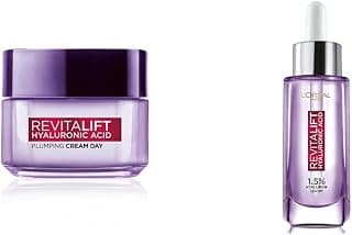 L'Oreal Paris Loreal Paris Revitalift Hyaluronic Acid Plumping Day Cream for Women, & Revitalift Serum,30ml