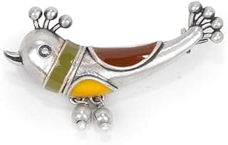 Shaya by Caratlane | 925 Silver|Paakhi Brooch in Oxidised | Gifts for Womens & Girls
