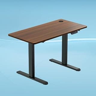 The Sleep Company AeroPlus Electric Height Adjustable Desk | Ergonomic Work from Home Table | 4 Memory Presets | 2 Years Warranty | 1200 x 600 Thick Top | Free Installation | Wooden & Black