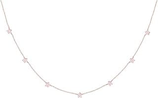 GIVA 925 Silver Rose Gold Star Constellation Pendant with Link Chain | Gift for Women & Girls | With Certificate of Authenticity and 925 Stamp | 6 Month Warranty