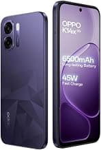 OPPO K14x 5G Smartphone, Prism Violet, 4GB RAM, 64GB Storage, 6500mAh Battery, 45W Fast Charge