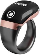 Smart Digital Jaap Counter Ring with HD OLED Display Adjustable Size Rechargeable Tasbeeh Counter Vibration Alerts Spiritual Prayer Tracker Gift for Men Women Daily Use